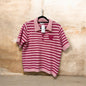 7884 S/S Stripe Collar Jumper Pink/Blue