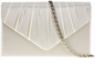Satin Small Dressy Clutch Bag Ivory