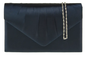 Satin Small Dressy Clutch Bag Navy