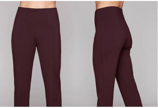 8121/101C Straight Leg Big Elastic Trous Chocolate