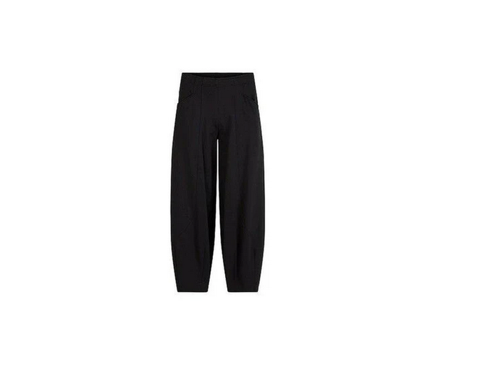 81450 Ankle Baloon Shape Pull Up Trouser Black