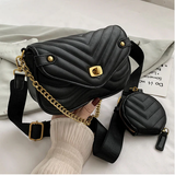 8192 Small Cross Body With Earphone Case Black