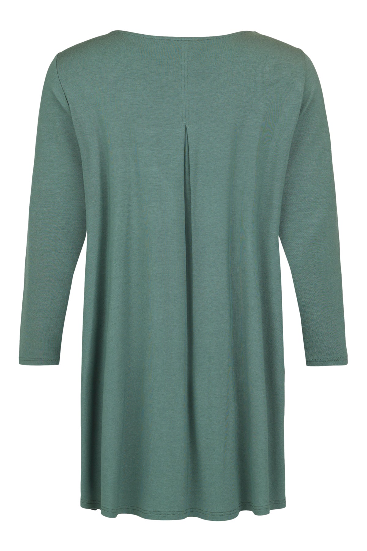 83728 Tunic Top With Ruffle Design Black