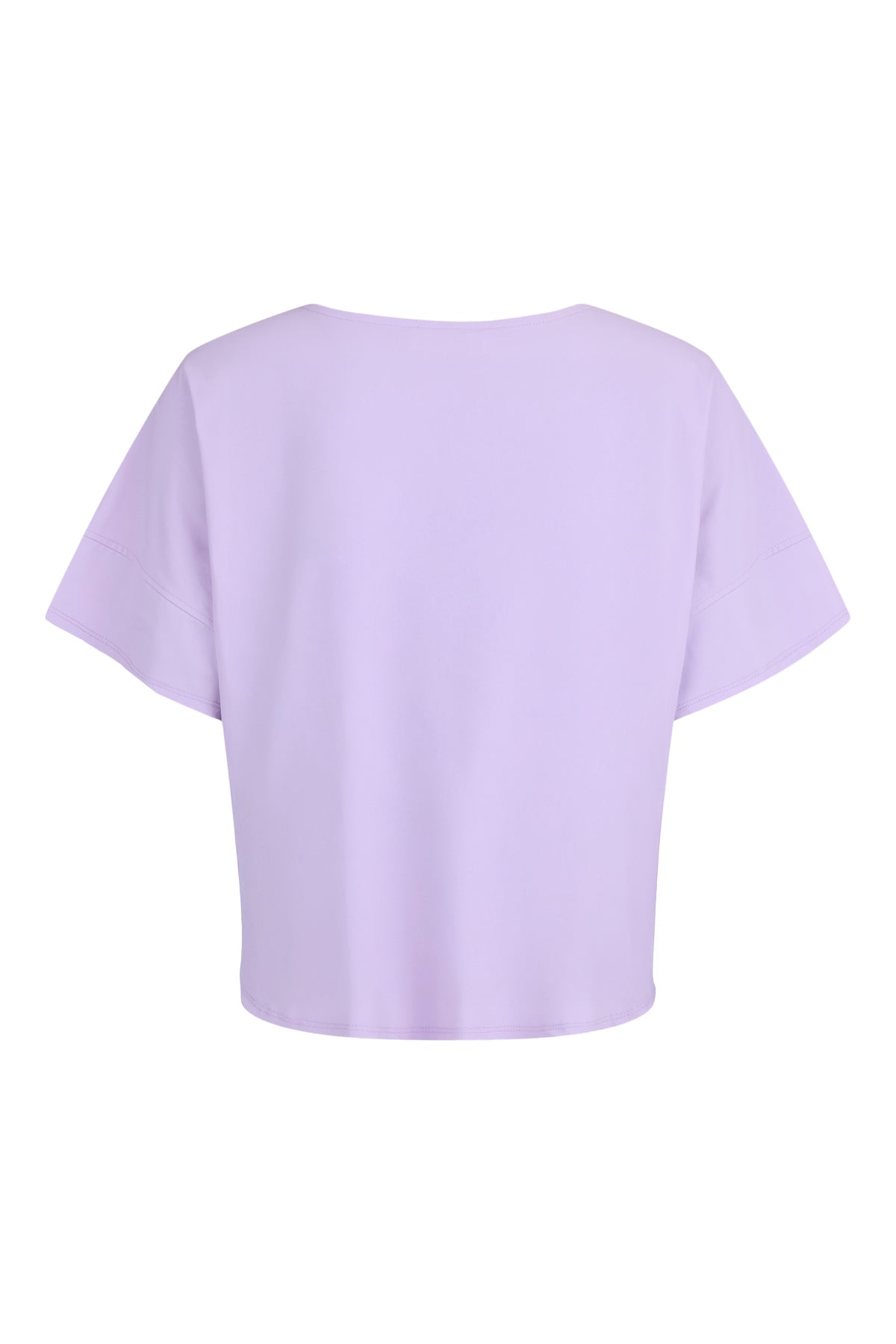 84023 Short Taffata S/S Top Pocket Lilac