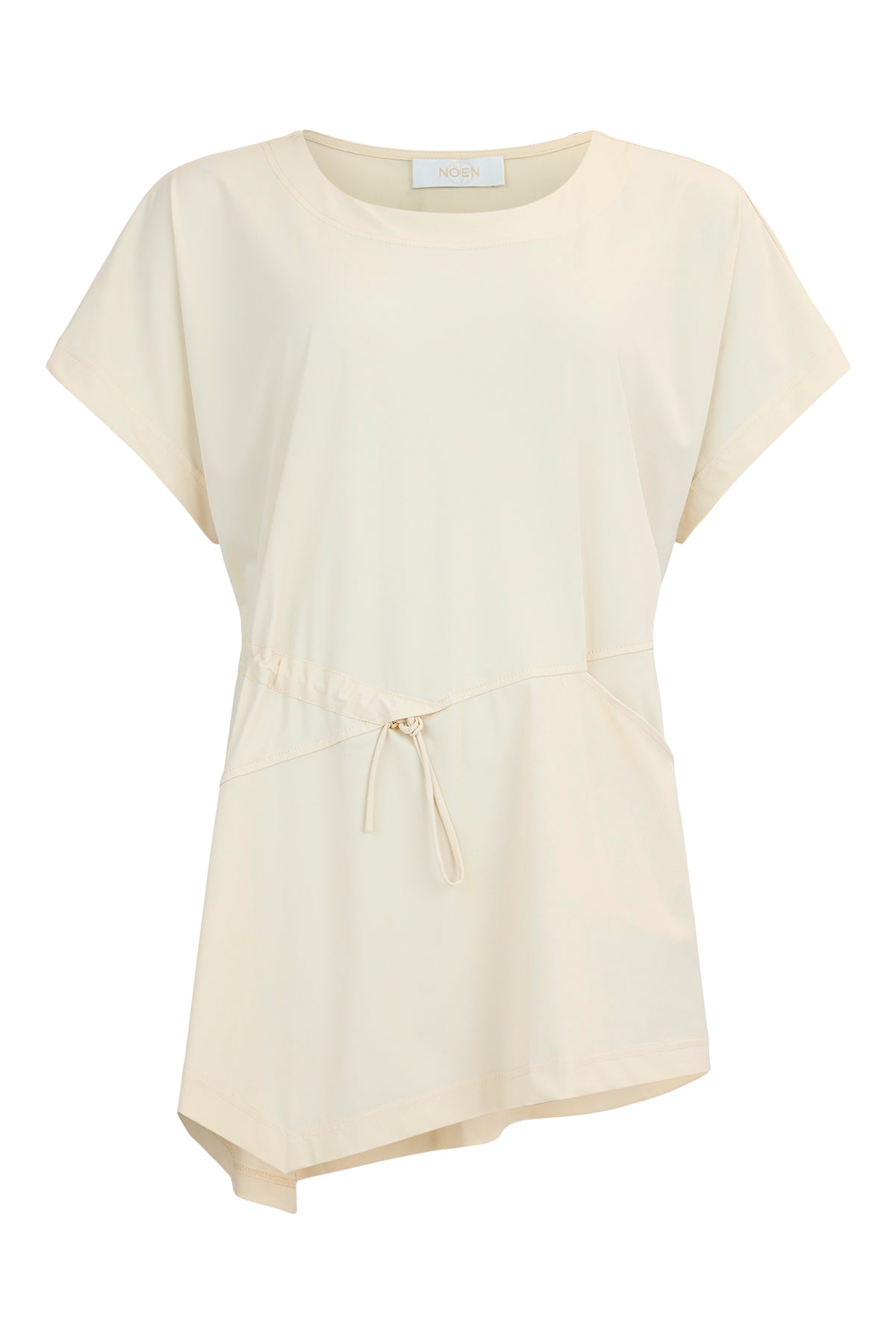 84024 tunic top taffata fab pocket Sand