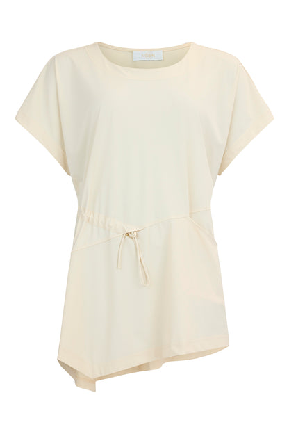 84024 tunic top taffata fab pocket Sand