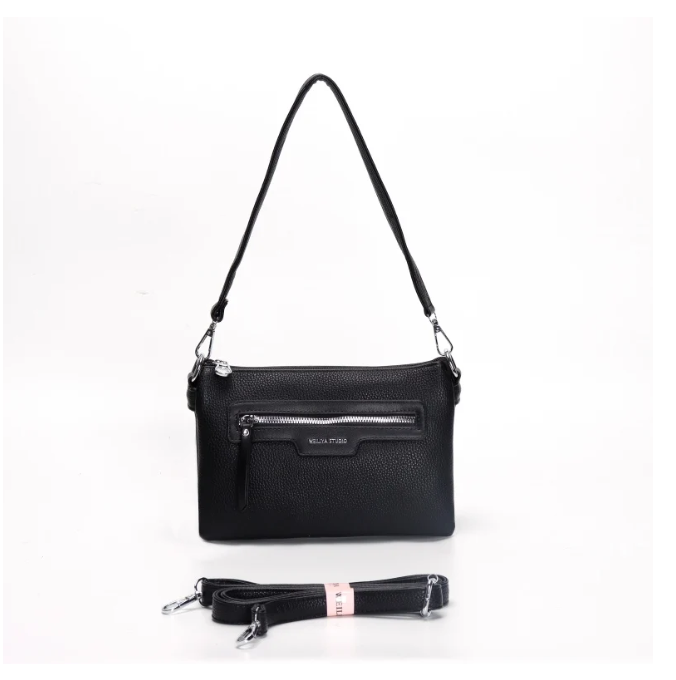 939 SINGLE ZIP WITH FRONT AND BACK ZIP Black