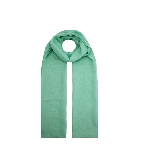 Ab1733-72 PLAIN COLOUR CHIFFON SCARF Mint