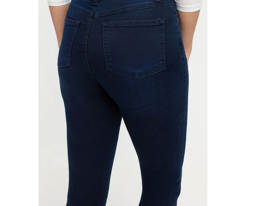Anm2200 ANKLE LENGTH MID RISE STRAIGHT JEANS Black