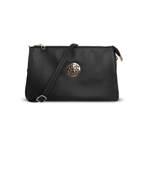 G4795-1 SMALL DOUBLE POCKET WRISTLET BAG Navy