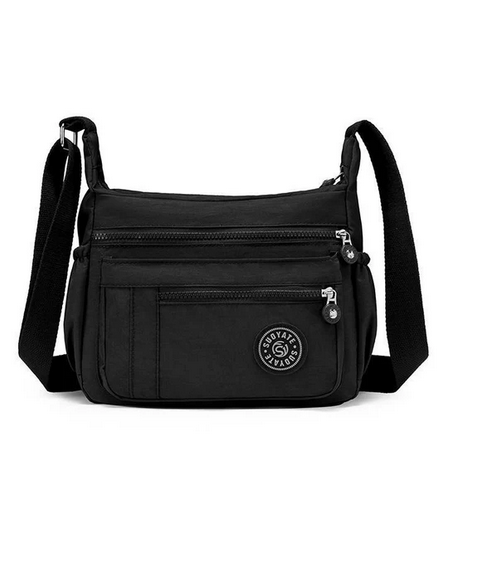 Ht1512 MULTI POCKET CASUAL CROSSBODY BAG Black