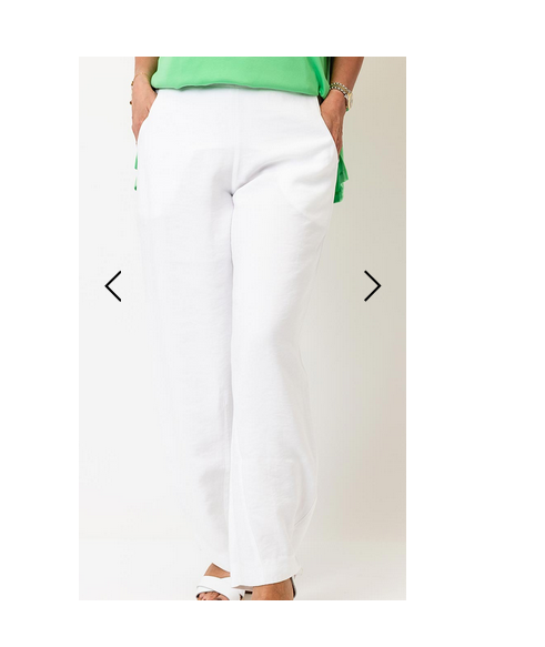 Nas25295 Wide Leg Trousers With Side Poc White