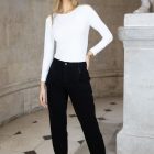 Rhea BARRELL LEG STRETCHY JEANS Black