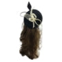 Ab12815 Disc Fascinator With Loops/Arrow Black/Red