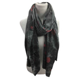 Ab17150-103 Wool Blend Scarf Polka Dot Grey