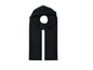 Ab1733-72 Chiffon Plain Colours Scarf Black
