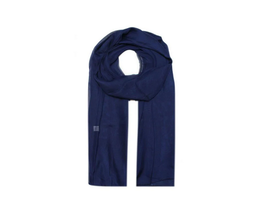 Ab1733-72 Chiffon Plain Colours Scarf Navy