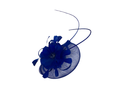 Ab18027 Big Disc With Feather And Stick Royal Blue