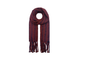Ab1812-148 Stripe Cotton Fringed Scarf Maroon