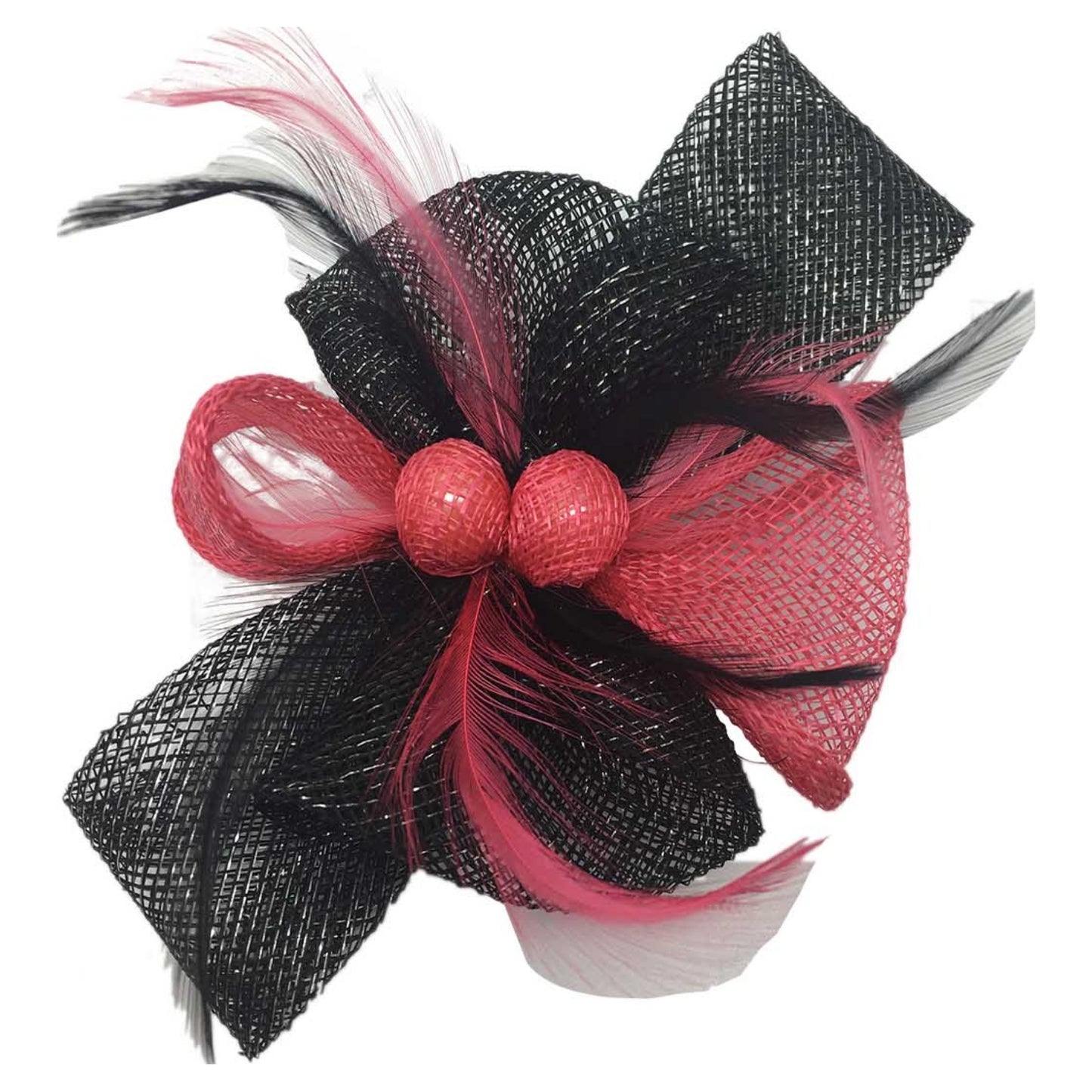 Ab809 Small 2 Tone Clip Fasicinator Black/Coral