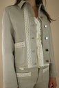 Alex Short Stretch Denim Jacket Sand