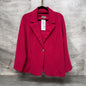 An206 Blazer With Lapel Collar Raspberry