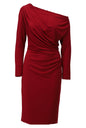 B190 Midi Length Bodycon Dress Deep Teal
