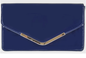 B91127 Patent Metal Detail Envelope Styl Navy