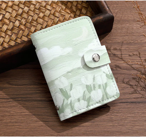 Be8101 Art Print Small Purse Green