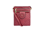 Bg2413-081 Double Front Zip Cb Bag Maroon