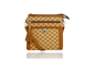 Bg24165-080 Dual Zip Monogram Cb Bag Tan