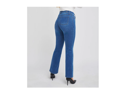 Bom3220 Short Leg Bootcut Med Rise Stret Denim
