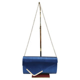 Cb24165-005 Envelope Clutch Bag Gold Tri Navy