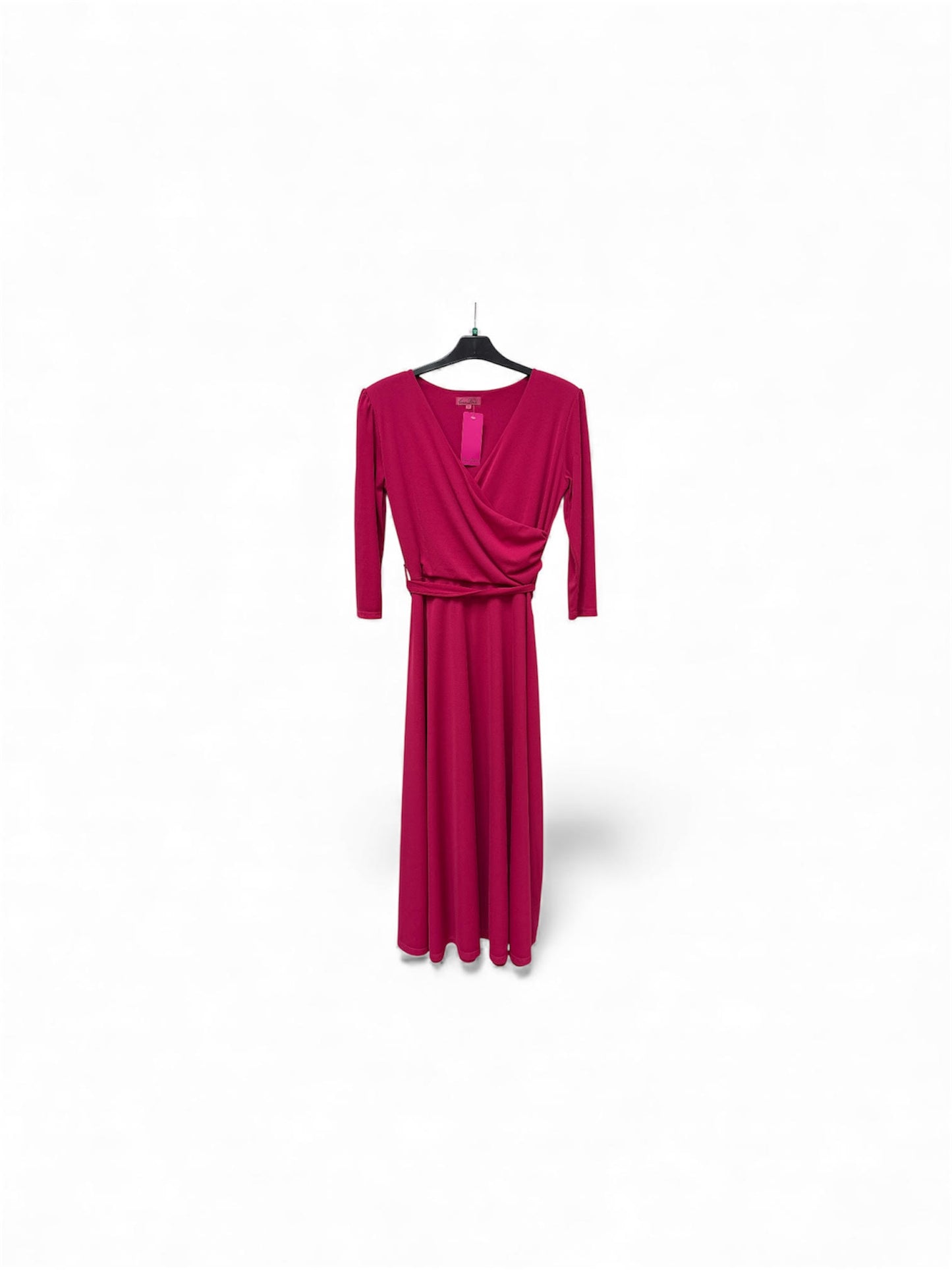 Cd902 Marguerite Wrap Style Dress L/Sl Pink