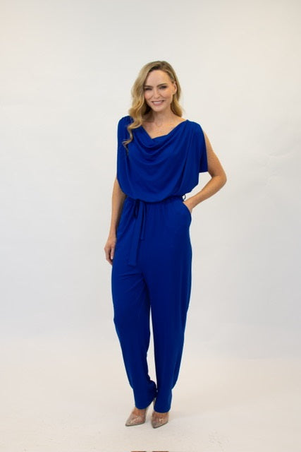 Cd926 Milal Sleeveless Jumpsuit Royal Blue