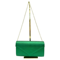 Cb24160-006 Shimmer Envelope Clutch Bag Green