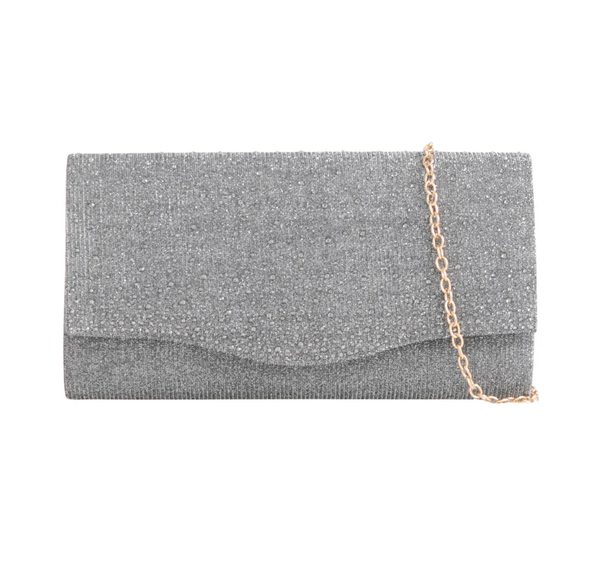 Cs3225 Glitz Clutch Grey