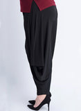 D-0039 Triangle Trousers Solid Colour Black