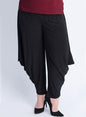 D-0039 Triangle Trousers Solid Colour Black