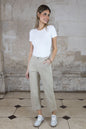 Dakota Lace Trim Pocket Wide 7/8 Lgt Trs Sand