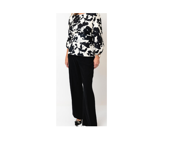 Gem/Steph Co-Ord Top And Trs Cream/Black