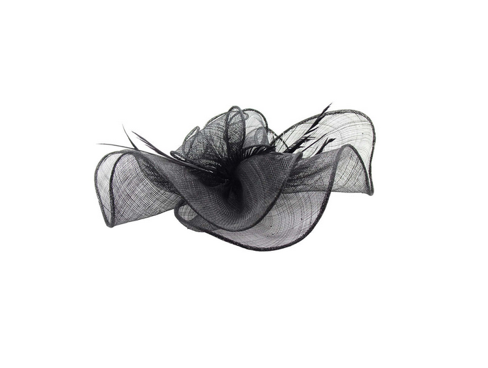 Ft2024-007 Large Ruffles Trimmed Edge Black