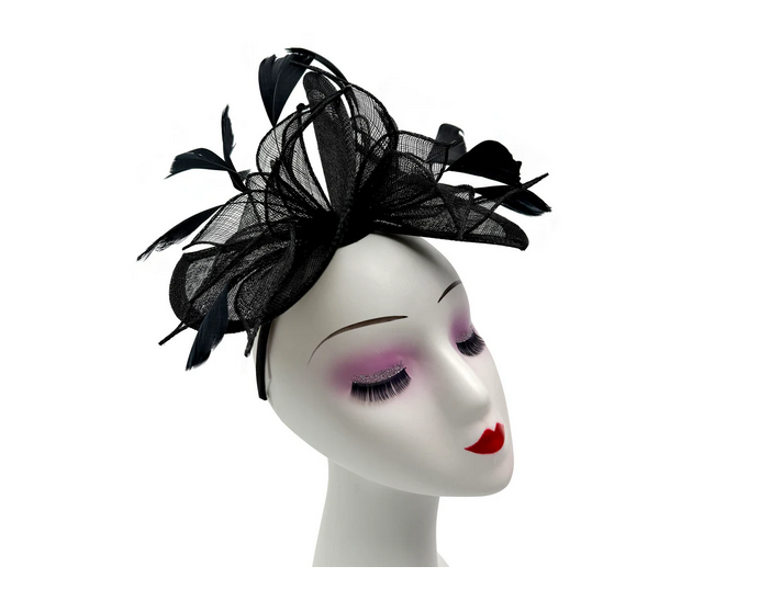 Ft4240 Large Swirl Headpiece Black