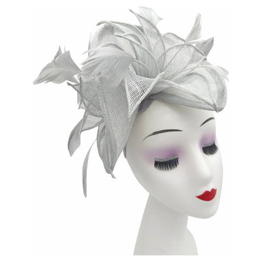 Ft4240 Large Swirl Headpiece Silver