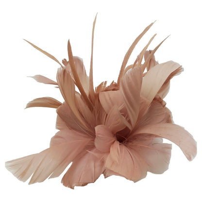 Ft9138a Fascinator With Feathers On Band Black