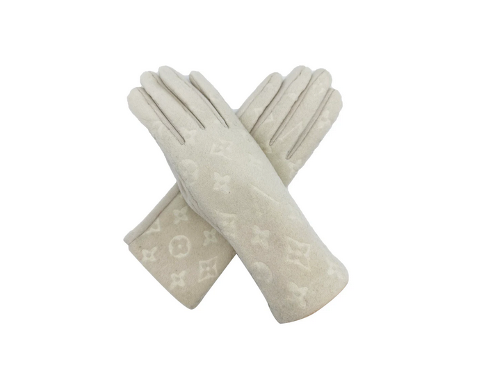 Gv2485-079 Star Monogram Touch Screen Gl Cream