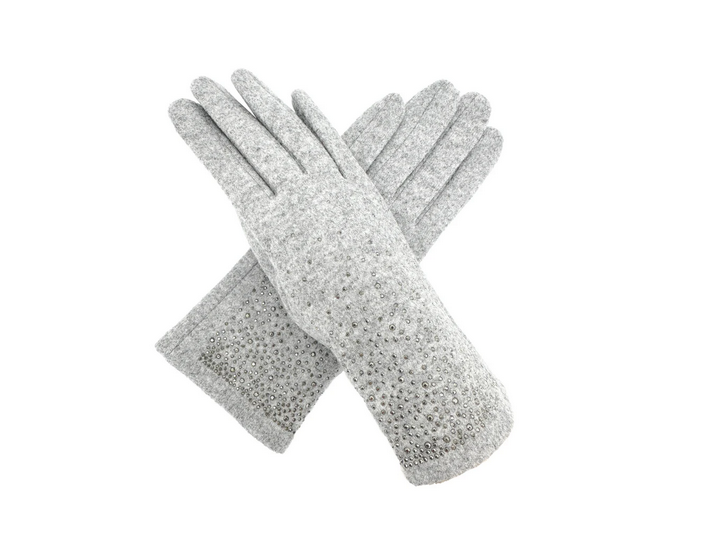 Gv2488-072 Sparkly Touch Screen Gloves Grey