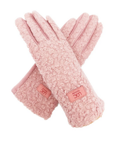 Gv2488-077 Teddy Fleece "Ugg" Gloves Baby Pink