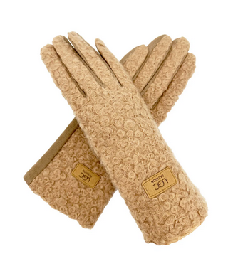 Gv2488-077 Teddy Fleece "Ugg" Gloves Brown