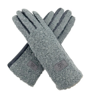 Gv2488-077 Teddy Fleece "Ugg" Gloves Grey